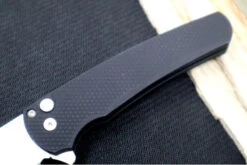 Pro Tech Malibu - Reverse Tanto / Mirror-Polished Blade / Black Textured Aluminum Handle 5208 -Pro-Tech Knives Shop IMG 9741