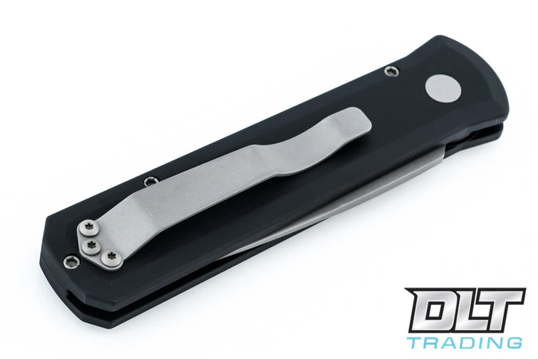 Pro-Tech Godson - Black Handle - Bead Blasted Blade 4 Pro-Tech Godson - Black Handle - Bead Blasted Blade - Image 4