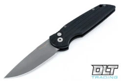 Pro-Tech TR-3 - Black Handle - Bead Blasted Blade
