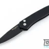Pro-Tech Newport - Black Handle - Black Blade