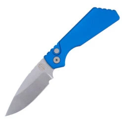 Pro-Tech PT+, Smooth Blue Aluminum / Stonewash CPM Magnacut - PT201-Blue