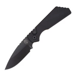 Pro-Tech Strider PT+, Smooth Black Aluminum / Black CPM Magnacut - PT203