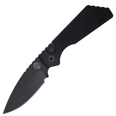 Pro-Tech Strider PT+, Textured Black Aluminum / DLC CPM Magnacut - PT207 1 Pro-Tech Strider PT+, Textured Black Aluminum / DLC CPM Magnacut - PT207
