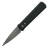 Pro-Tech Godson - Limited Series Black Aluminum - Pearl Button / Satin 154CM - 721-LTD