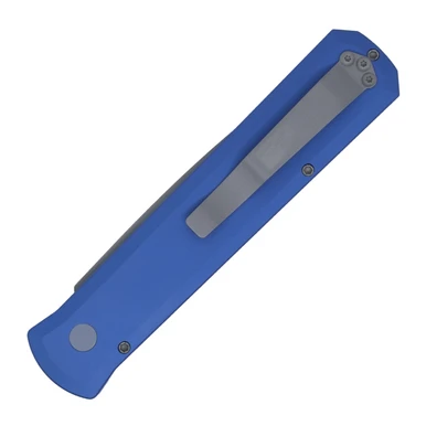 Pro-Tech Godfather, Blue Handle / Bead Blasted 154CM - 920-BLUE 2 Pro-Tech Godfather, Blue Handle / Bead Blasted 154CM - 920-BLUE - Image 2