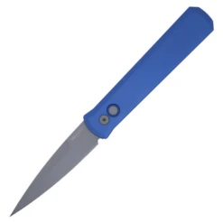 Pro-Tech Godfather, Blue Handle / Bead Blasted 154CM - 920-BLUE