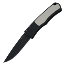 Protech / Whiskers Magic Tuxedo, Black Aluminum W/ Ivory Micarta Inlay / DLC 154CM - BR-1.52