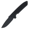 Protech Rockeye Operator, Textured Black Aluminum / Black DLC CPM D2 - LG307D2