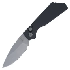 Pro-Tech Strider PT+, Black Aluminum / Stonewash CPM Magnacut - PT201