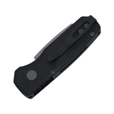 Pro-Tech Runt 5 Reverse Tanto, Black Handle / Stonewash CPM-Magnacut - R5401 2 Pro-Tech Runt 5 Reverse Tanto, Black Handle / Stonewash CPM-Magnacut - R5401 - Image 2