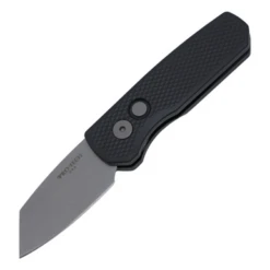 Pro-Tech Runt 5 Reverse Tanto, Black Textured Handle / Stonewash CPM-Magnacut -R5405