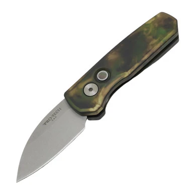 Pro-Tech Runt 5 Wharncliffe - REC Exclusive Woodland Camo / Stonewash CPM-MagnaCut 1 Pro-Tech Runt 5 Wharncliffe - REC Exclusive Woodland Camo / Stonewash CPM-MagnaCut