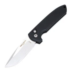 Pro-Tech Rockeye - Black Aluminum / Stonewash 154CM - LG301