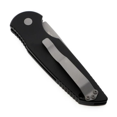 Pro-Tech TR-3 - Black Grooved Aluminum, Bead Blasted 154CM - TR-3 2 Pro-Tech TR-3 - Black Grooved Aluminum, Bead Blasted 154CM - TR-3 - Image 2