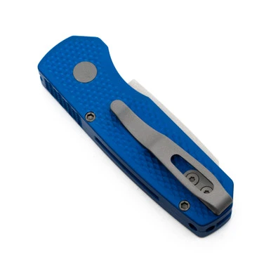 Pro-Tech Runt 5 Reverse Tanto - Textured Blue Aluminum - Stonewash CPM-20CV - R5205-Blue 1 Pro-Tech Runt 5 Reverse Tanto - Textured Blue Aluminum - Stonewash CPM-20CV - R5205-Blue