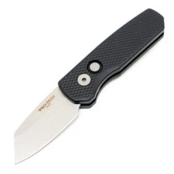 Pro-Tech Runt 5 Reverse Tanto - Textured Black Aluminum / Stonewash CPM-20CV - R5205