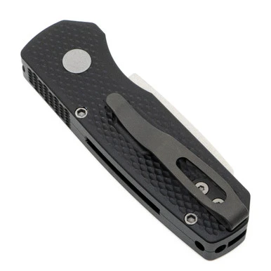 Pro-Tech Runt 5 Reverse Tanto - Textured Black Aluminum / Stonewash CPM-20CV - R5205 2 Pro-Tech Runt 5 Reverse Tanto - Textured Black Aluminum / Stonewash CPM-20CV - R5205 - Image 2