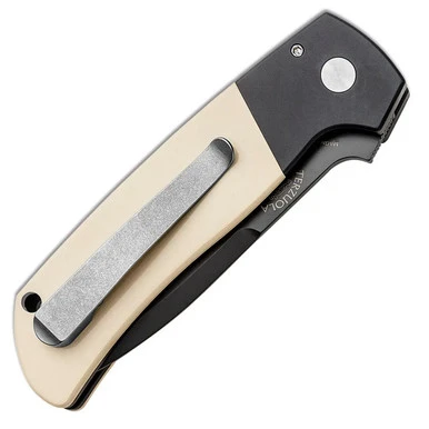Pro-Tech Terzuola ATCF Tuxedo - Black Aluminum W/ Ivory Micarta Inlays / DLC CPM-MagnaCut - BT2752 2 Pro-Tech Terzuola ATCF Tuxedo - Black Aluminum W/ Ivory Micarta Inlays / DLC CPM-MagnaCut - BT2752 - Image 2