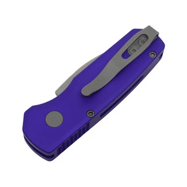 Pro-Tech Runt 5 Wharncliffe - Purple Aluminum / Stonewash CPM-MagnaCut - R5301-PURPLEMAG 2 Pro-Tech Runt 5 Wharncliffe - Purple Aluminum / Stonewash CPM-MagnaCut - R5301-PURPLEMAG - Image 2