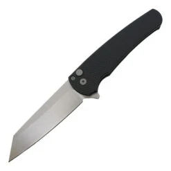Pro-Tech Malibu Reverse Tanto - Black Textured Aluminum / Stonewash CPM-20CV - 5205