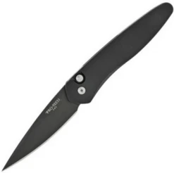 Pro-Tech Newport - Black Aluminum / DLC CPM-S35VN - 3407