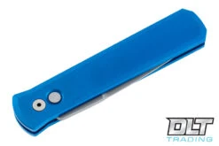 Pro-Tech Godfather - Blue Handle - Bead Blasted Blade -Pro-Tech Knives Shop pro tech knives 1111028 10545.1605121777