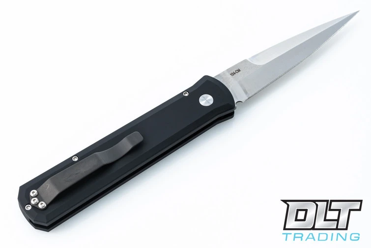 Pro-Tech Godfather - Black Handle - Satin Blade 2 Pro-Tech Godfather - Black Handle - Satin Blade - Image 2