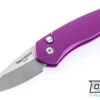Pro-Tech Sprint - Purple Handle - Stonewashed Blade
