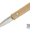 Pro-Tech Godson - Bronze Handle - Satin Blade