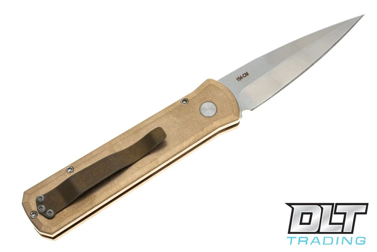 Pro-Tech Godson - Bronze Handle - Satin Blade 2 Pro-Tech Godson - Bronze Handle - Satin Blade - Image 2
