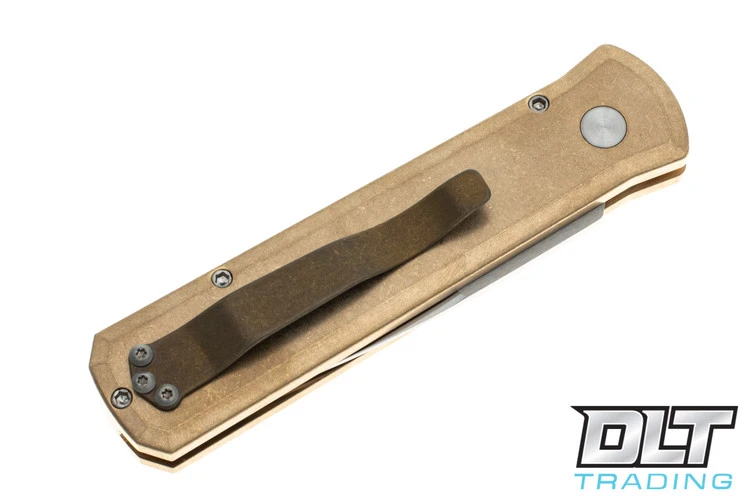 Pro-Tech Godson - Bronze Handle - Satin Blade 5 Pro-Tech Godson - Bronze Handle - Satin Blade - Image 5