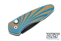 Pro-Tech Sprint - Blue & Bronze Anodized Titanium - DLC Blade -Pro-Tech Knives Shop pro tech knives 729234 17671.1659133105