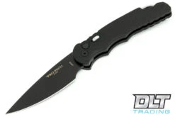 Pro-Tech TR-4 - Black Handle - Feather Textured - Black D2 Blade
