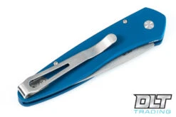 Pro-Tech Newport - Blue Handle - Stonewashed Blade -Pro-Tech Knives Shop pro tech knives 827026 46985.1598535887