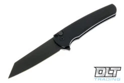 Pro-Tech Malibu Reverse Tanto - Black Handle - Black DLC M390 Blade