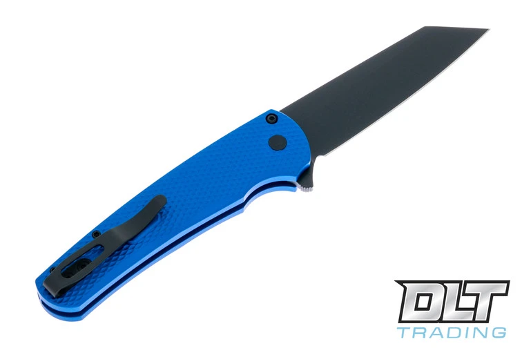 Pro-Tech Malibu Reverse Tanto - Textured Blue Handle - Black DLC M390 Blade 2 Pro-Tech Malibu Reverse Tanto - Textured Blue Handle - Black DLC M390 Blade - Image 2