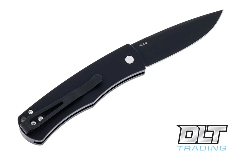 Pro-Tech BR-1 Bolster Release - Black Handle - Ivory Micarta Inlay - Black Blade 2 Pro-Tech BR-1 Bolster Release - Black Handle - Ivory Micarta Inlay - Black Blade - Image 2