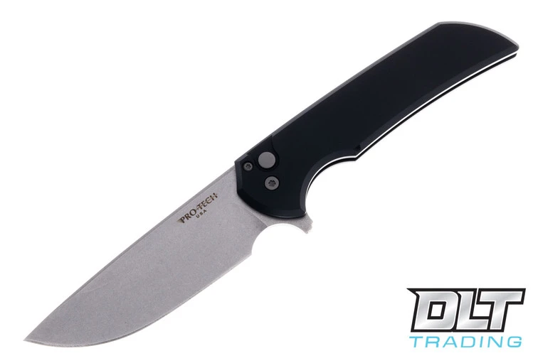 Pro-Tech Mordax - Black Handle - Stonewashed MagnaCut Blade 1 Pro-Tech Mordax - Black Handle - Stonewashed MagnaCut Blade