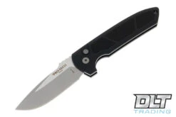 Pro-Tech Rockeye - Textured Black Handle - Stonewashed Blade