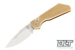 Pro-Tech Custom Strider PT+ - Bronze Handle - Compound Grind