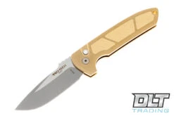 Pro-Tech Rockeye - Textured Bronze Handle - Stonewashed Blade