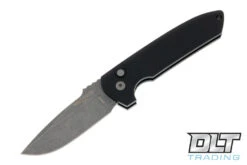 Pro-Tech Rockeye - Black Handle - Acidwashed Blade