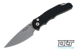 Pro-Tech TR-5 Assisted - Black Handle - Stonewashed Blade