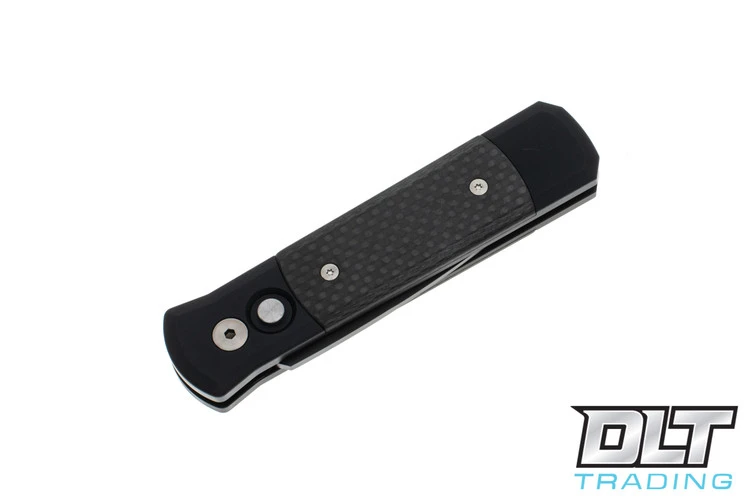 Pro-Tech Godson - Black Handle - Carbon Fiber Inlay - Black Blade 4 Pro-Tech Godson - Black Handle - Carbon Fiber Inlay - Black Blade - Image 4