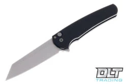 Pro-Tech Malibu Reverse Tanto - Black Handle - Stonewashed M390 Blade